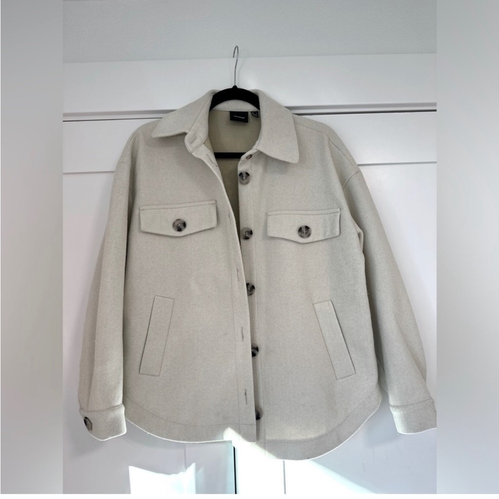 Women, Cream Button-Up Jacket